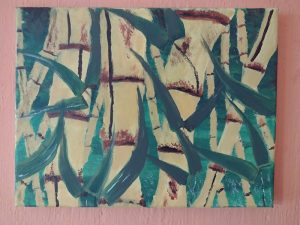 Mladen Postružnik: Bambusi, akrilik