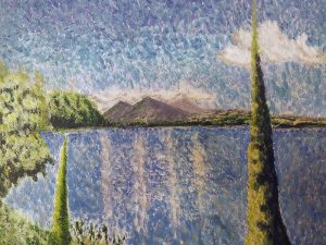 Mladen Postružnik: Laguna El Pino, akrilik