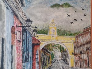Mladen Postružnik: Arco de Santa Catalina, Antigua, akrilik