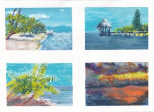 Mladen Postružnik - minijature, akril, mali format