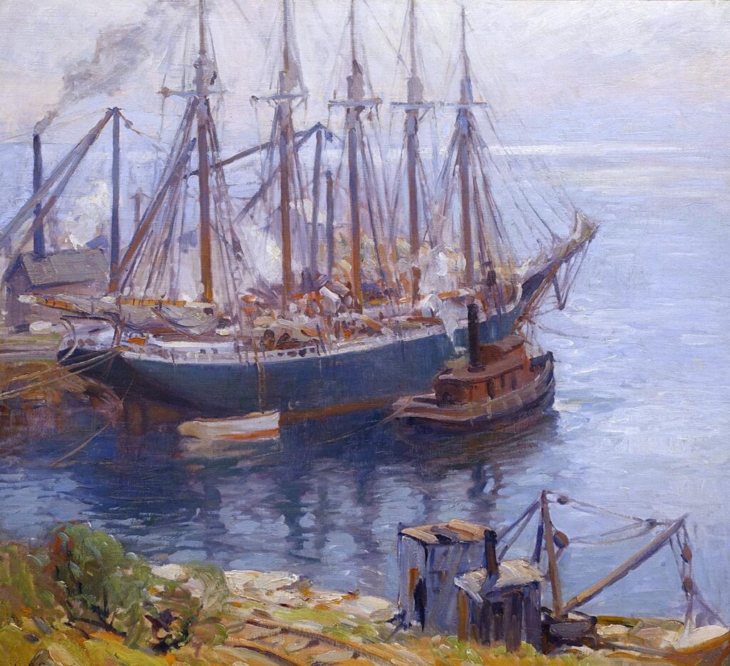 Emille Gruppé - Five Masted Granite Schooner (oko 1920.)